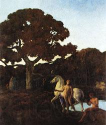 Emile-Rene Menard The Golden Age(left Panel) Spain oil painting art